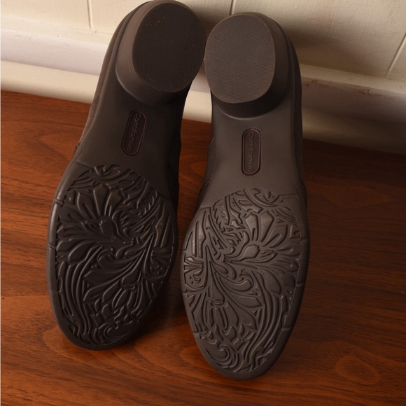 Comfortiva size 11 pillowtop memory foam brown leather new shoes - Picture 2 of 8